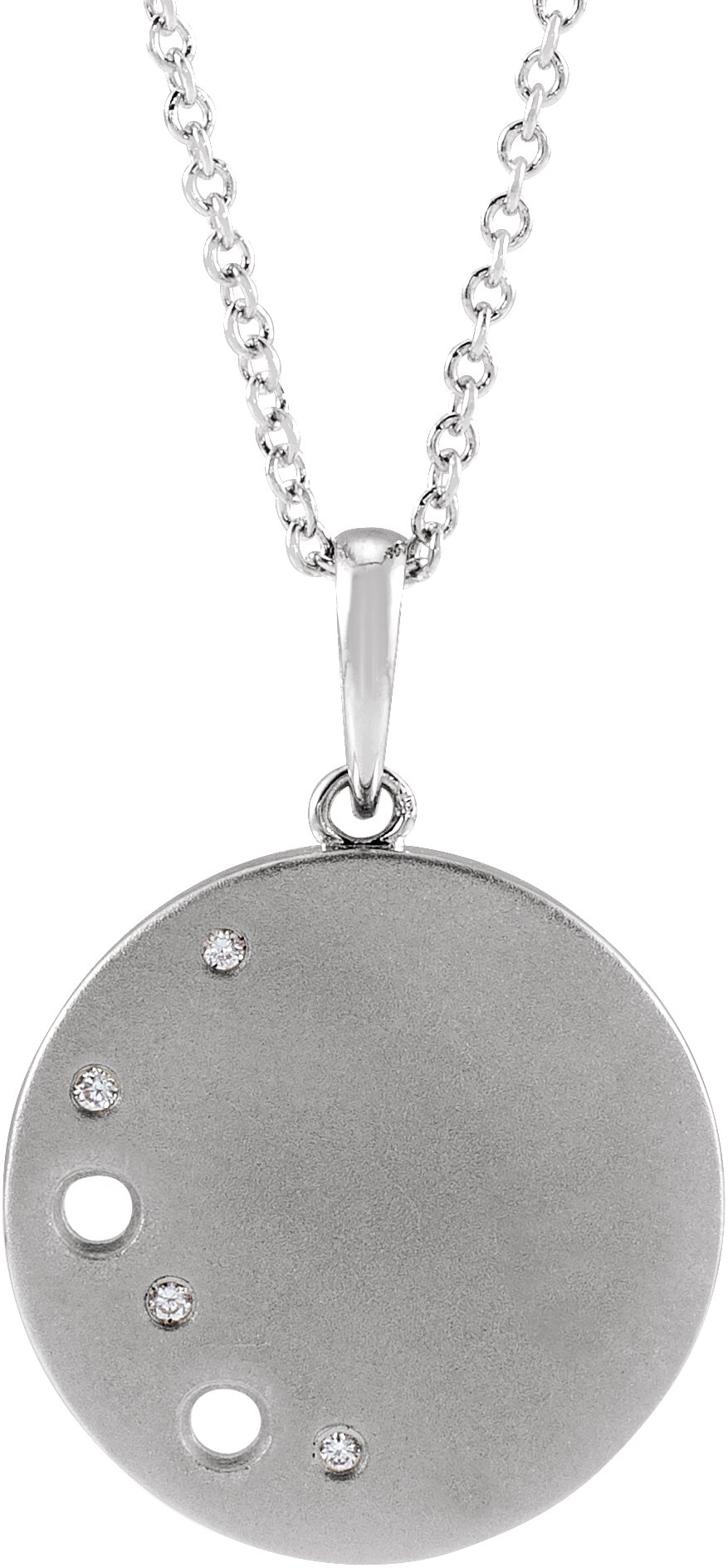 Family Accented Circle Necklace or Pendant