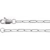 Sterling Silver 1.95 mm Elongated Link Cable 7 inch Chain Ref 16905687