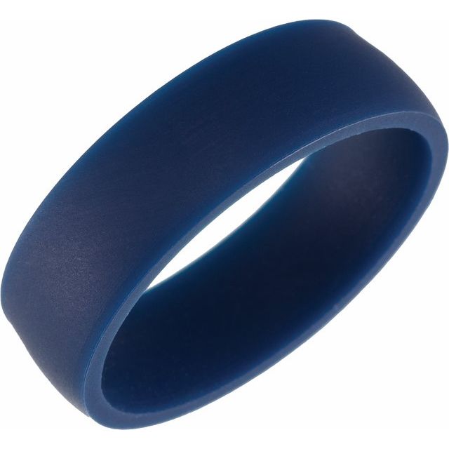Navy Silicone Dome Comfort-Fit Band Size 11
