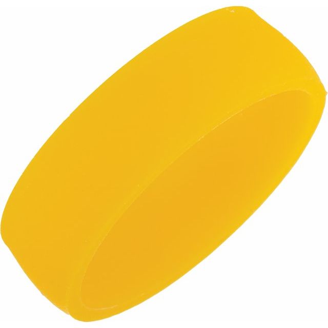 Yellow Silicone Dome Comfort-Fit Band Size 10