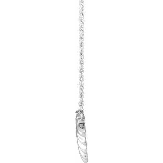 Sterling Silver Shell 18 Necklace