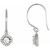 14K White .625 CTW Diamond Earrings Ref. 3569425