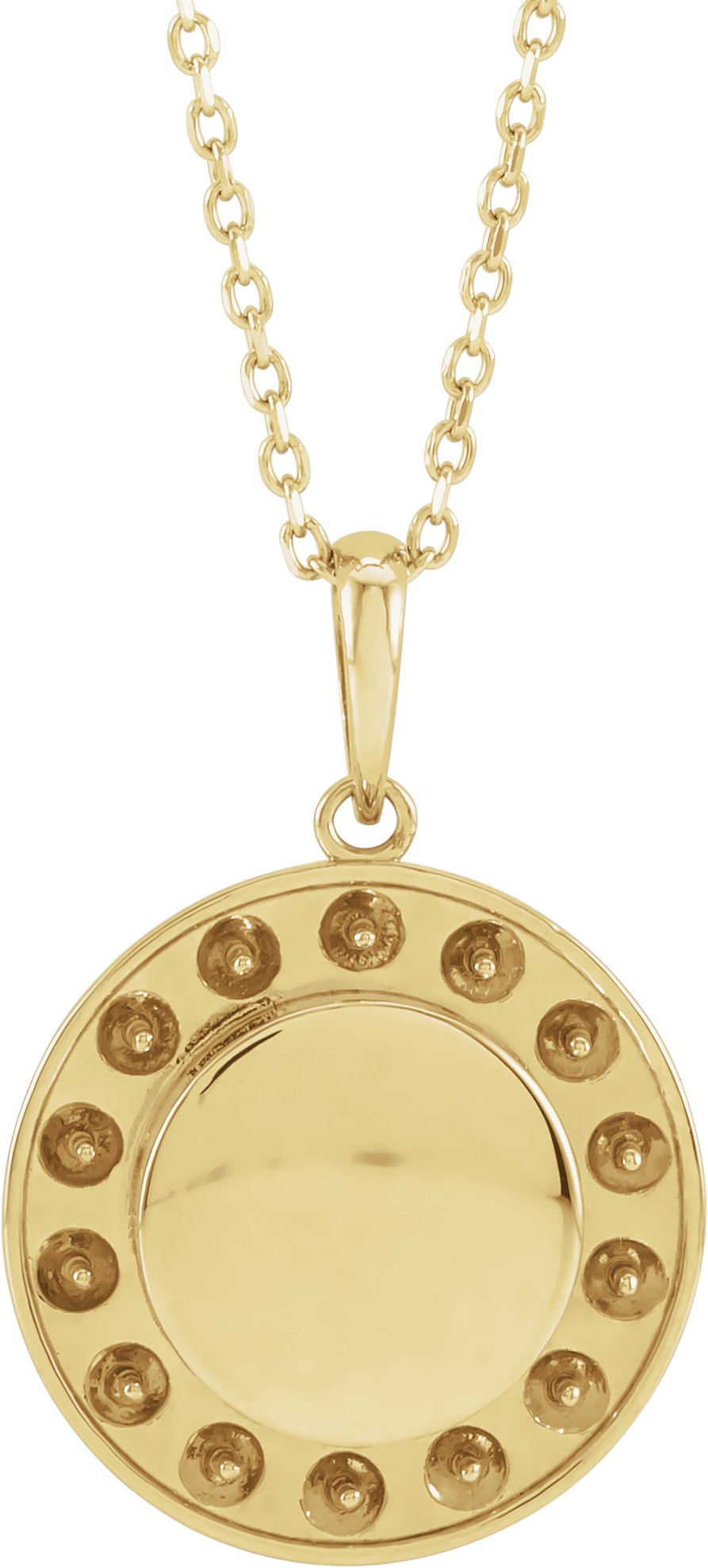 Engravable Halo-Style Necklace or Pendant