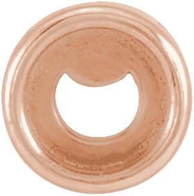 Round Bezel-Set Rose-Cut Earring Setting