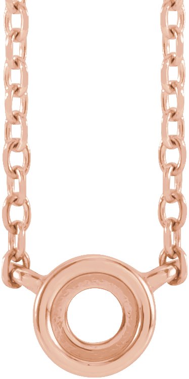 Rose-Cut Bezel-Set Necklace or Center