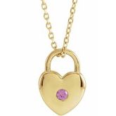 Heart Lock Necklace or Pendant
