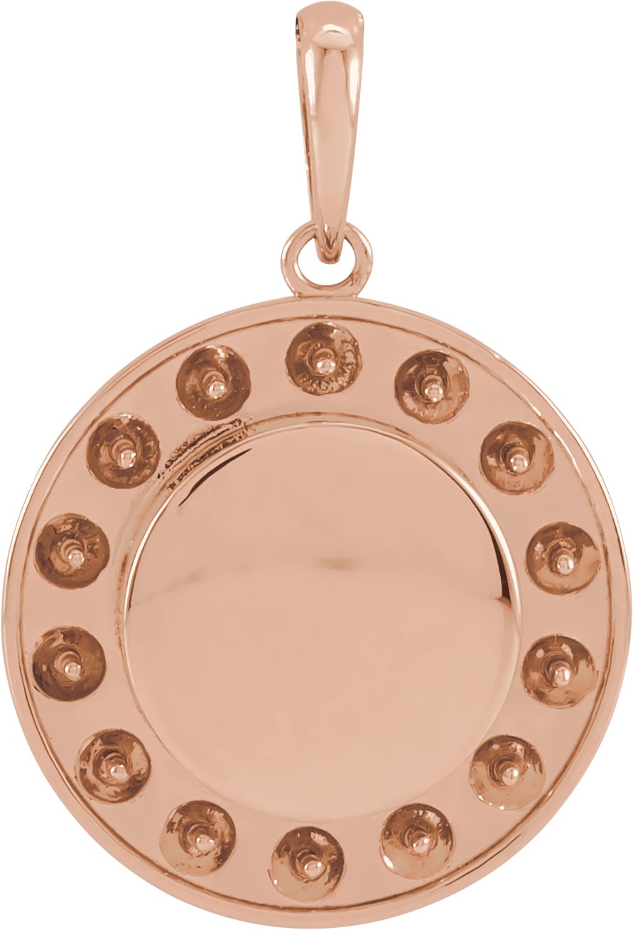 Engravable Halo-Style Necklace or Pendant