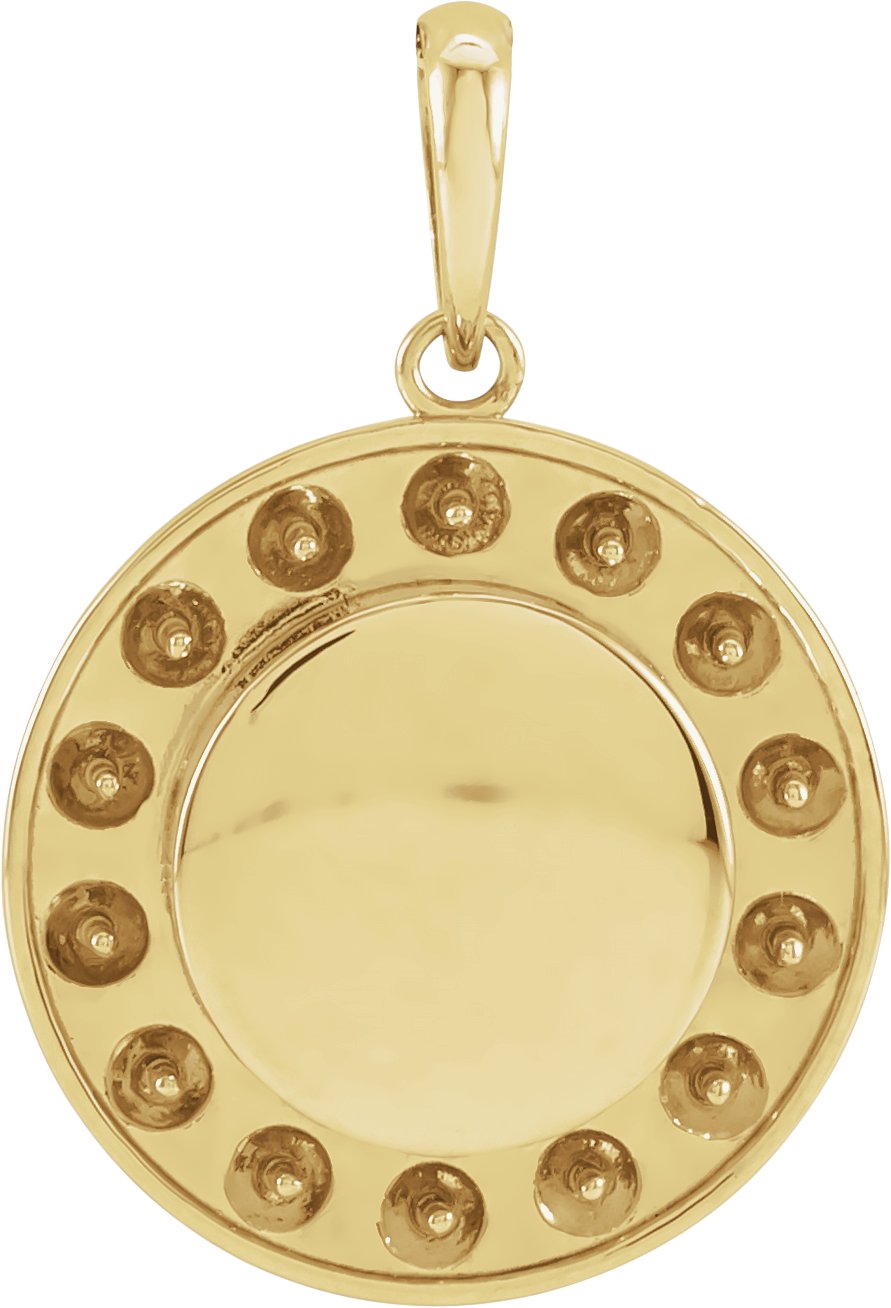 Engravable Halo-Style Necklace or Pendant