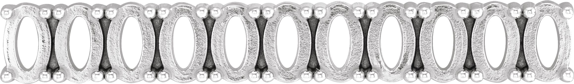 Oval 4-Prong Strip Setting