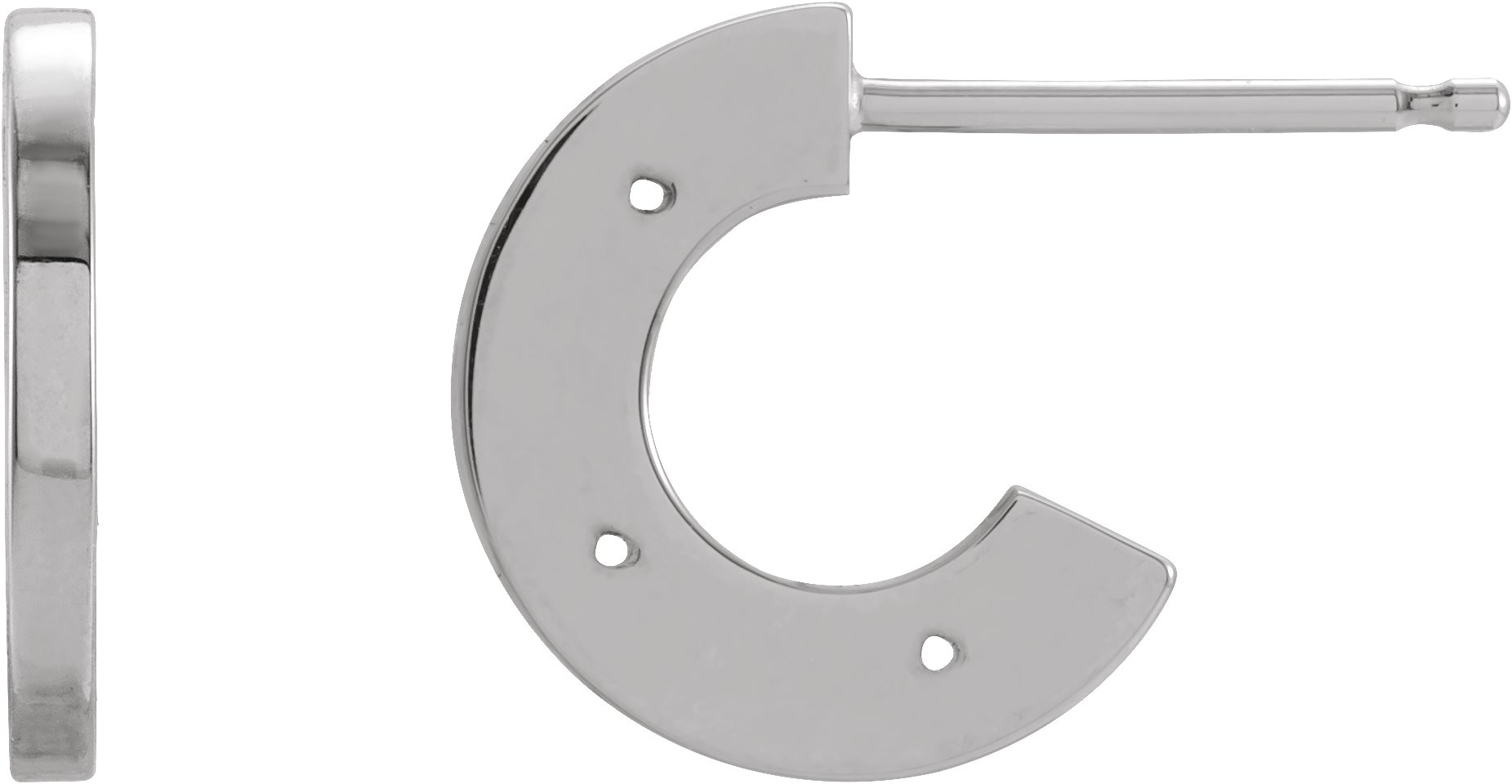 Accented Hoop Earrings