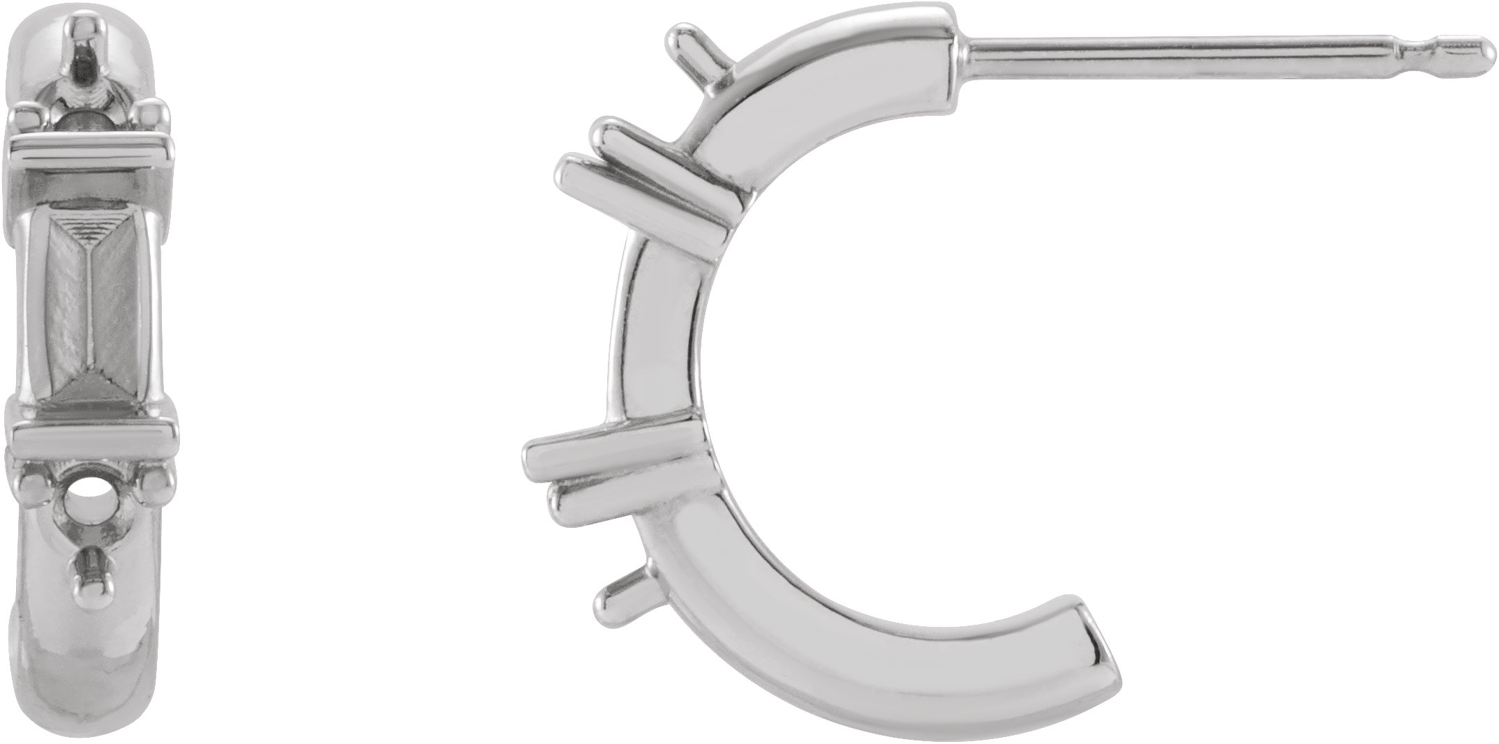 Accented Hoop Earrings