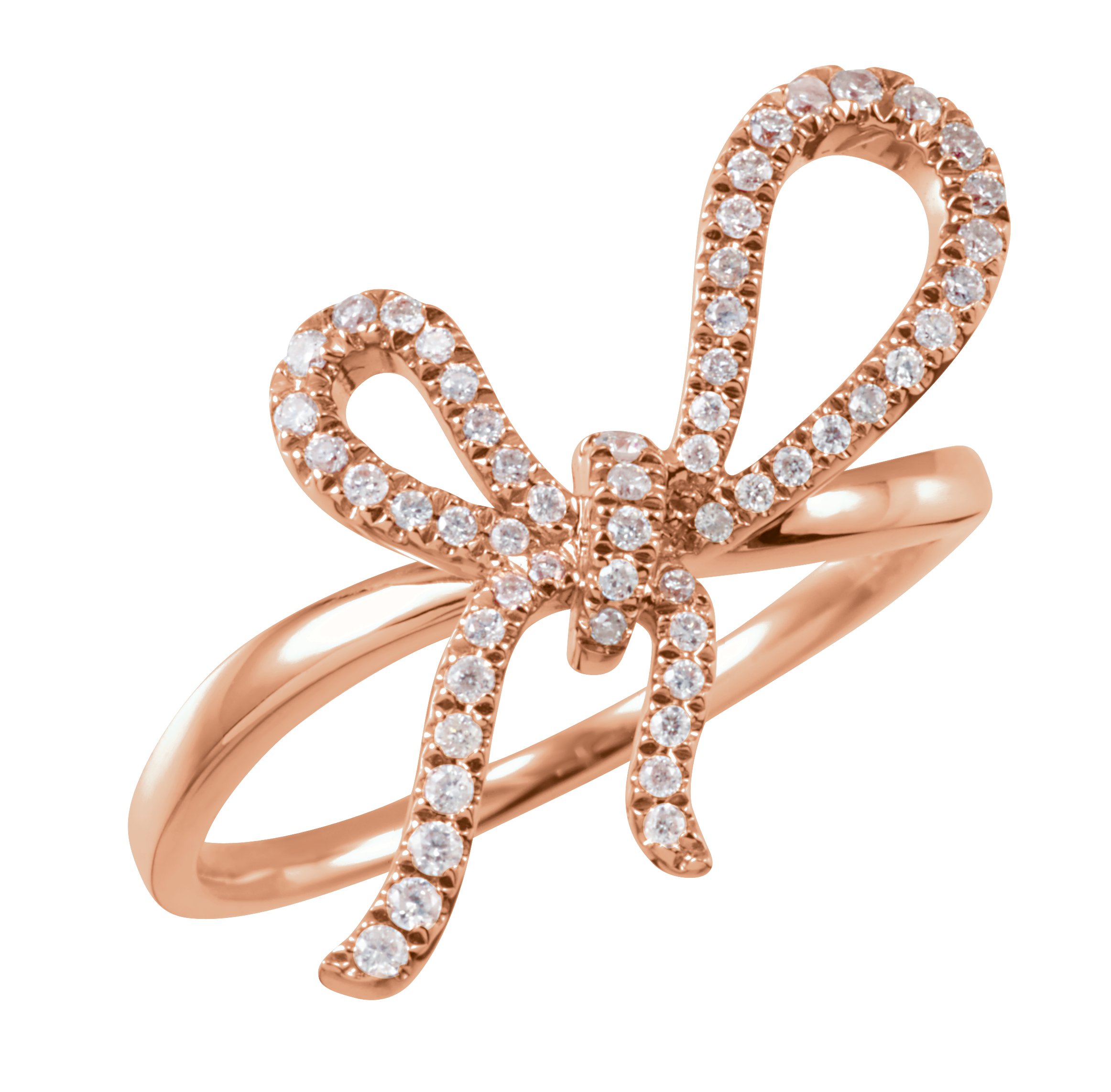 Diamond Bow Ring