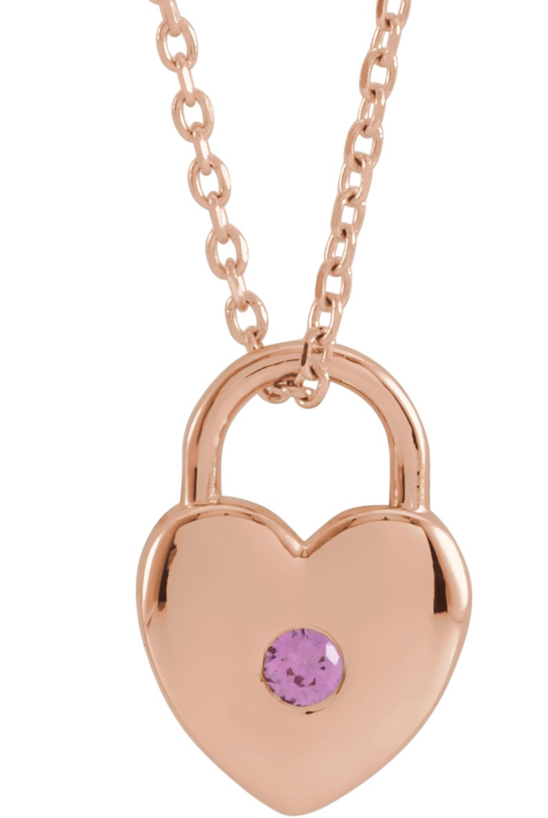 Heart Lock Necklace or Pendant