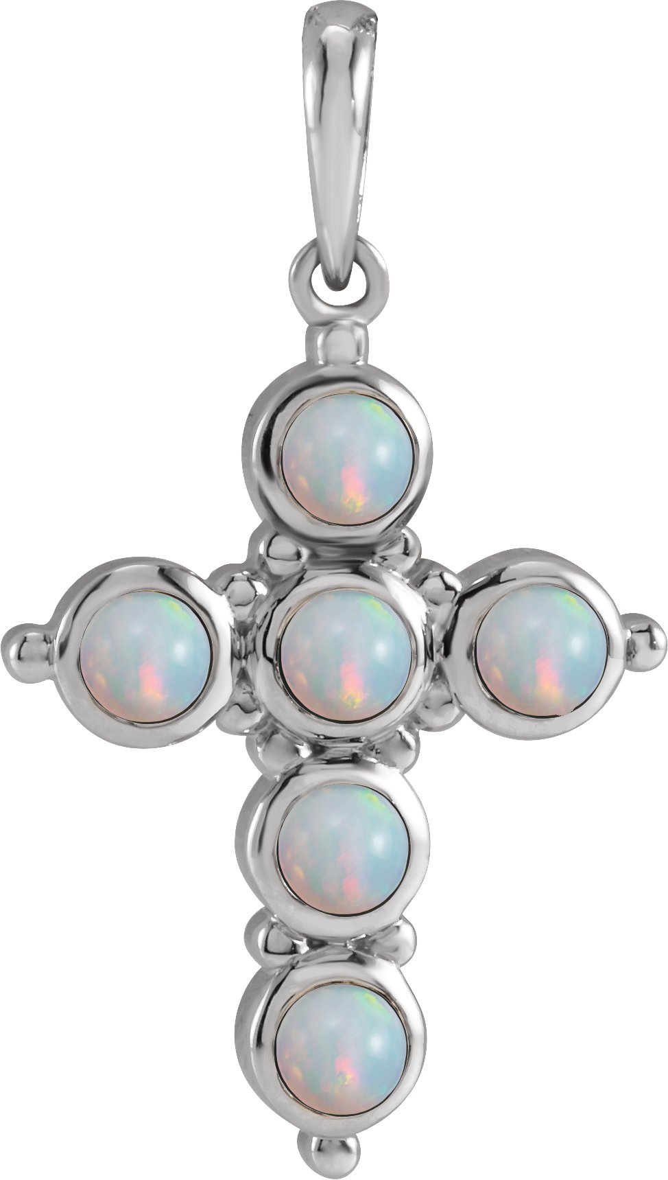 Cabochon Cross Necklace or Pendant