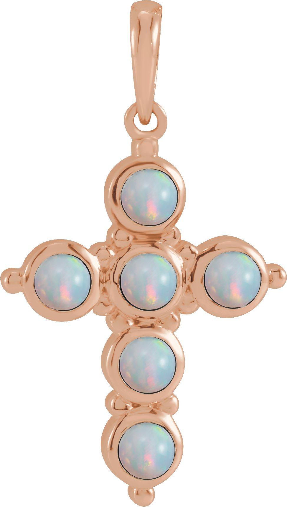 Cabochon Cross Necklace or Pendant
