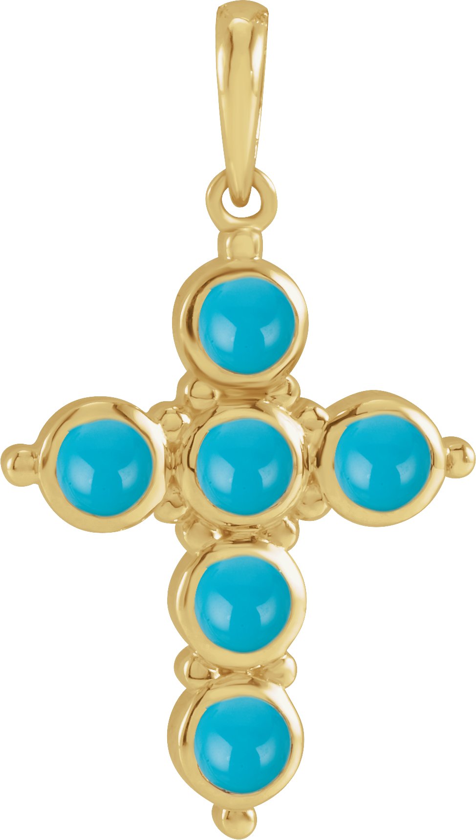 Cabochon Cross Necklace or Pendant