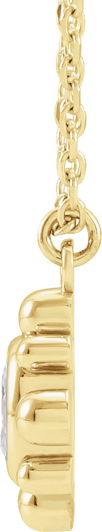 Alternative view of Bezel-Set Beaded Necklace