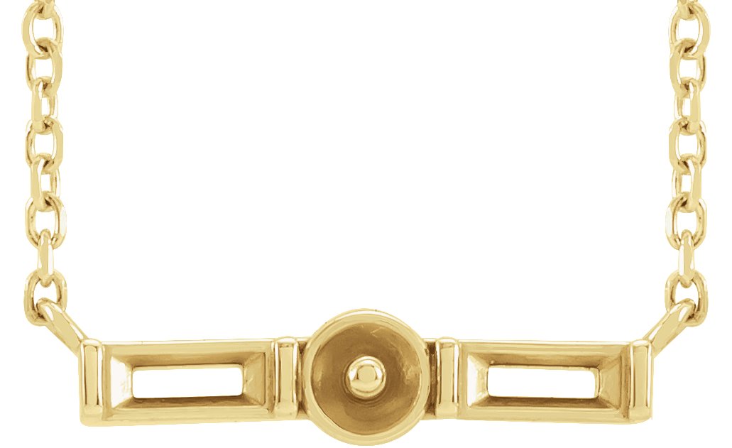 Pearl Petite Bar Necklace or Center