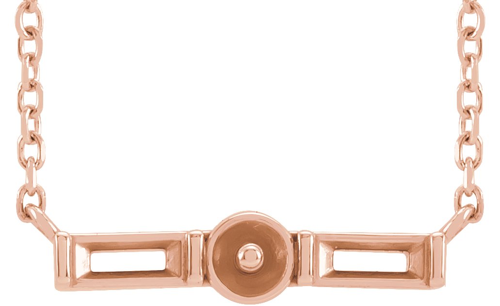 Pearl Petite Bar Necklace or Center