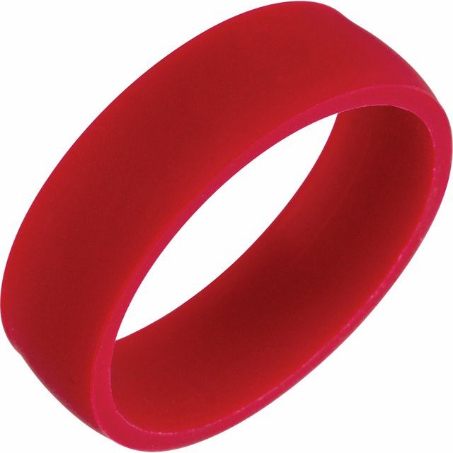 Maroon Silicone Dome Comfort-Fit Band Size 6