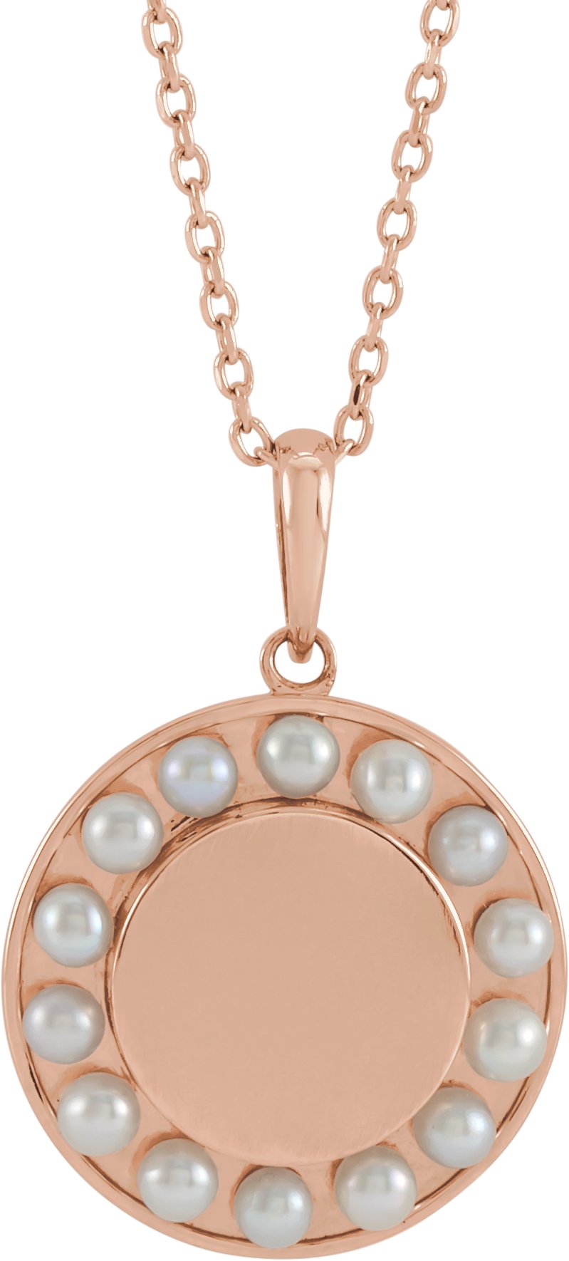 Engravable Halo-Style Necklace or Pendant