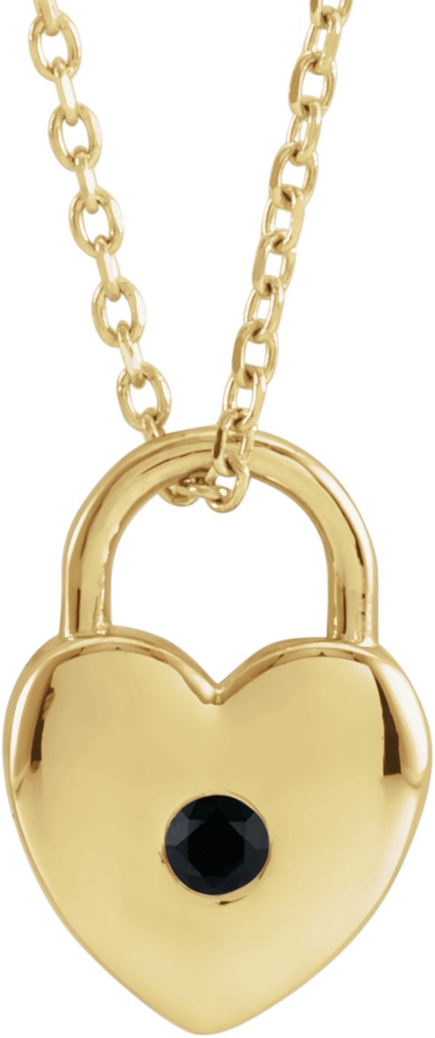 Heart Lock Necklace or Pendant