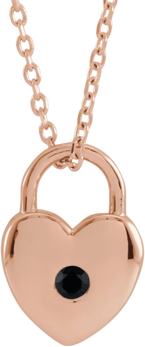 Heart Lock Necklace or Pendant
