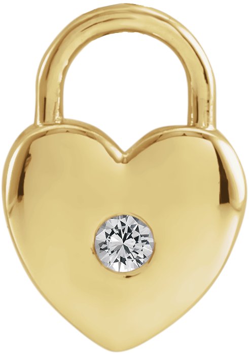 Heart Lock Necklace or Pendant