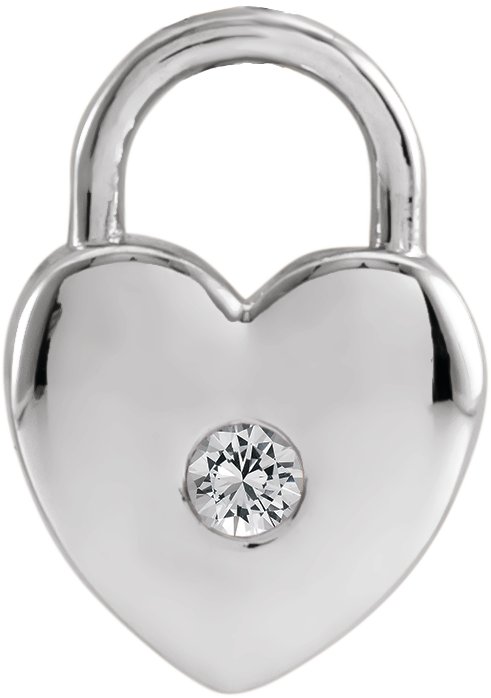 Heart Lock Necklace or Pendant