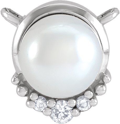 Accented Pearl Necklace or Center