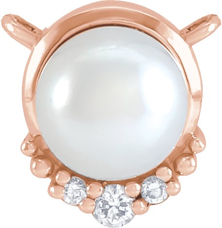 Accented Pearl Necklace or Center