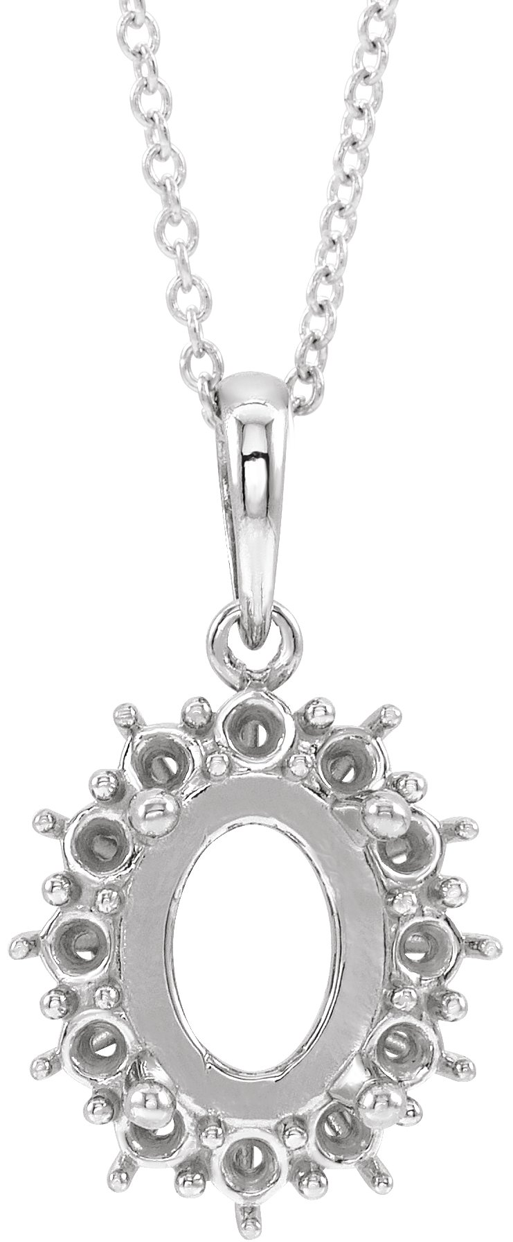 Halo-Style Necklace or Pendant