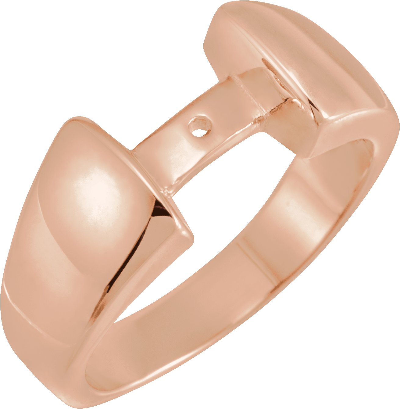 18K Rose Cathedral Peg Shank
