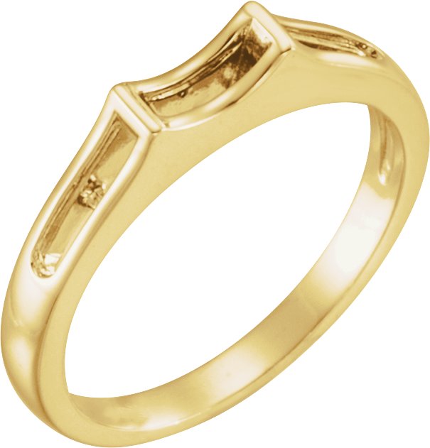 Accented Cathedral Engagement Ring, Band or Shank