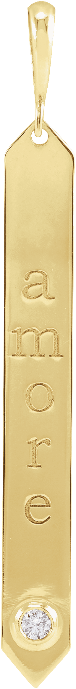 87619, Engravable Vertical Bar