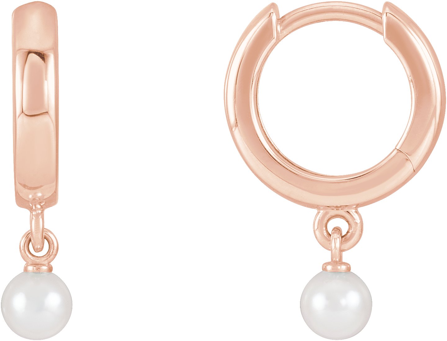 Pearl Hoop Earrings