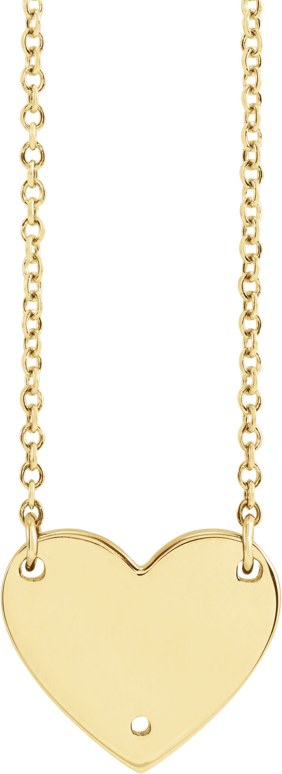 Engravable Heart Necklace