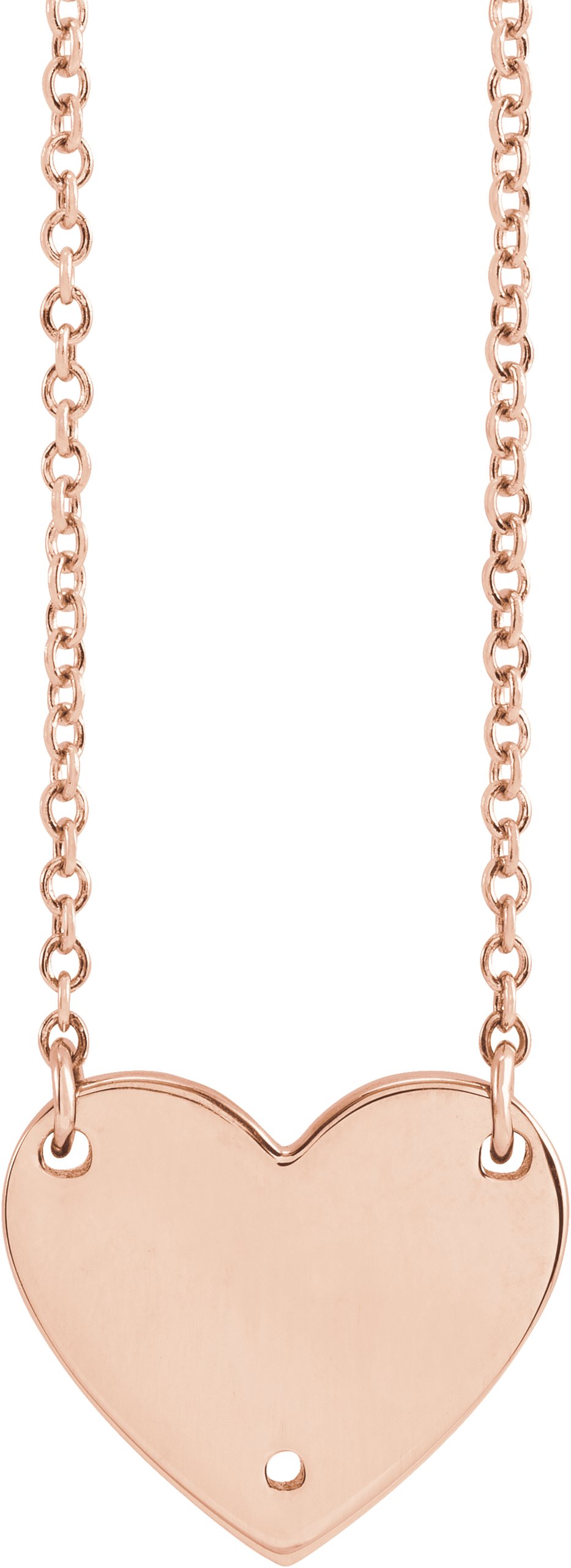 Engravable Heart Necklace