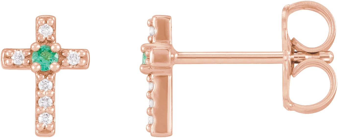 Accented Cross Earrings