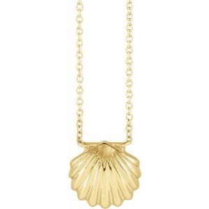 14K Yellow Shell 18" Necklace