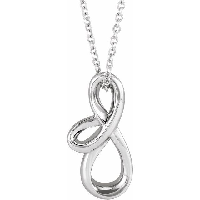 Sterling Silver Freeform 16-18 Necklace