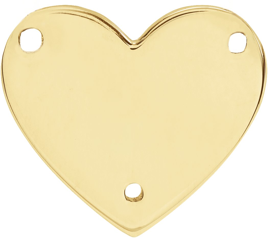 Engravable Heart Necklace Center