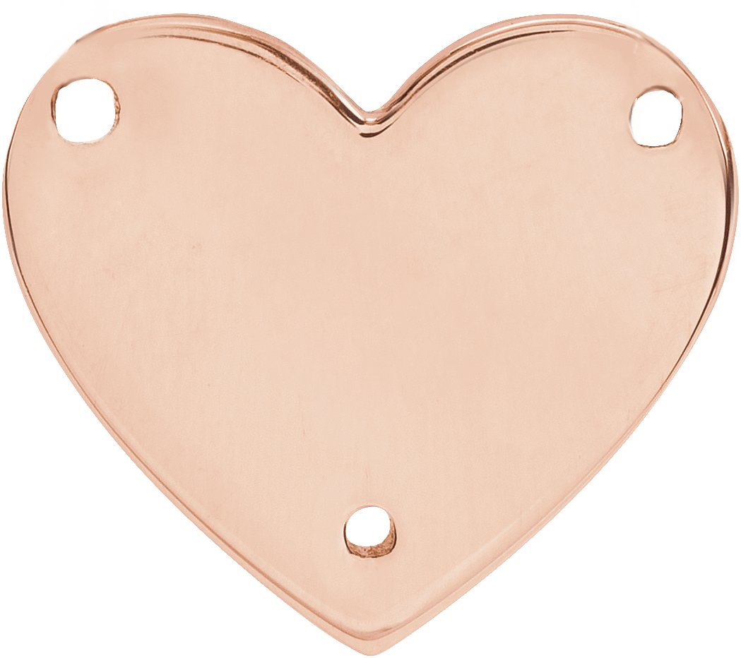 Engravable Heart Necklace Center
