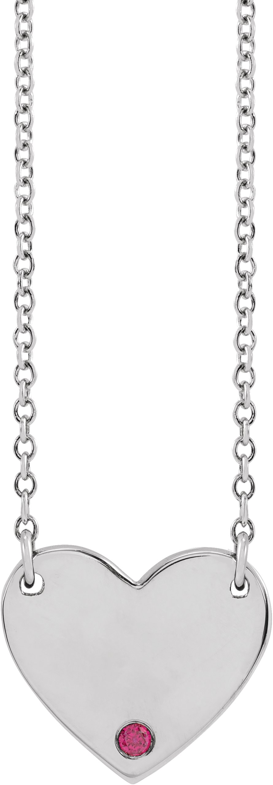 Engravable Heart Necklace