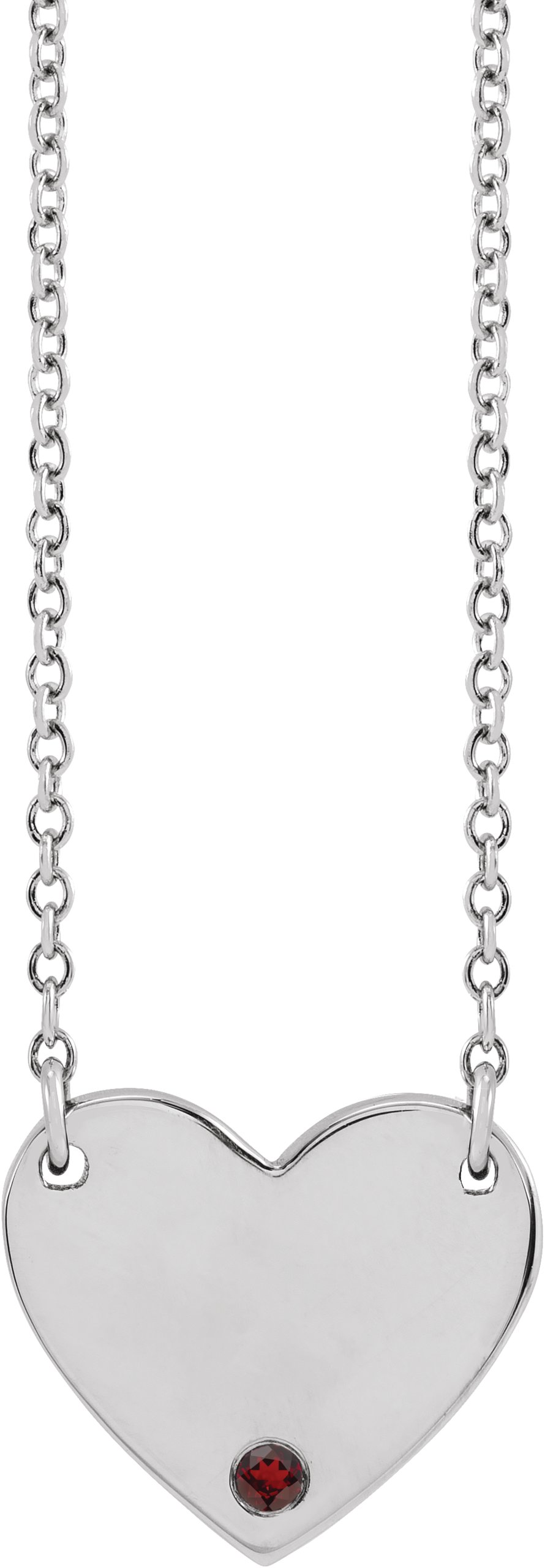 Engravable Heart Necklace