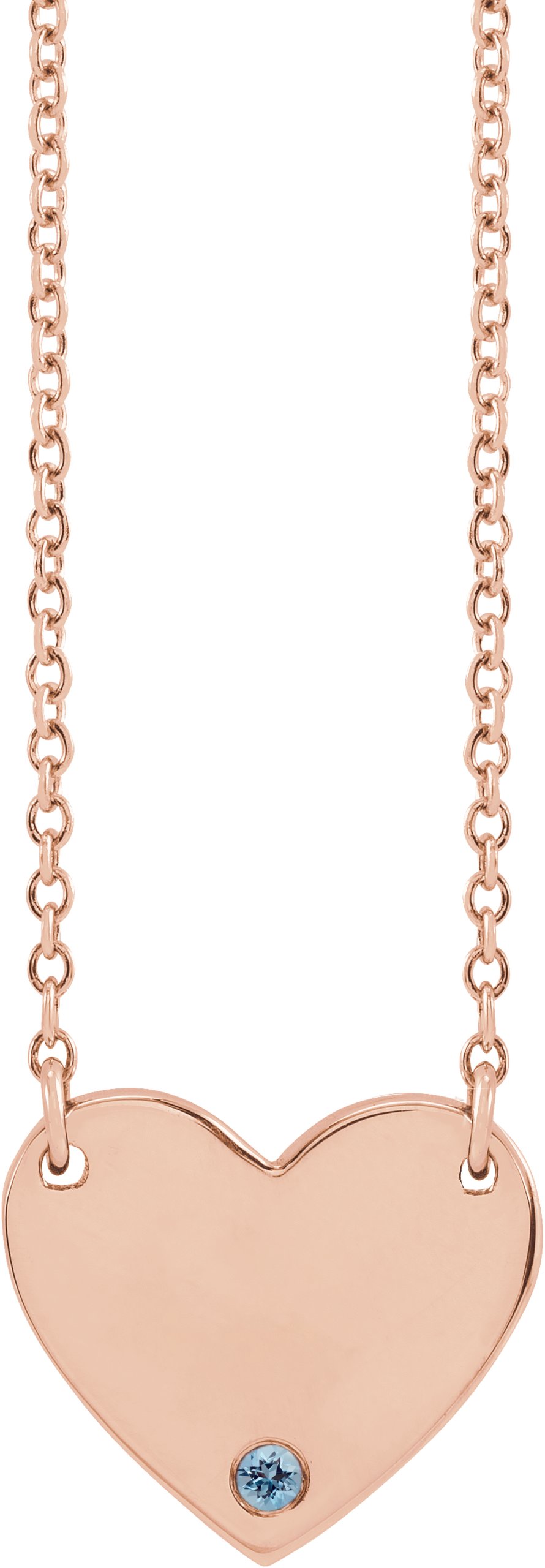 Engravable Heart Necklace