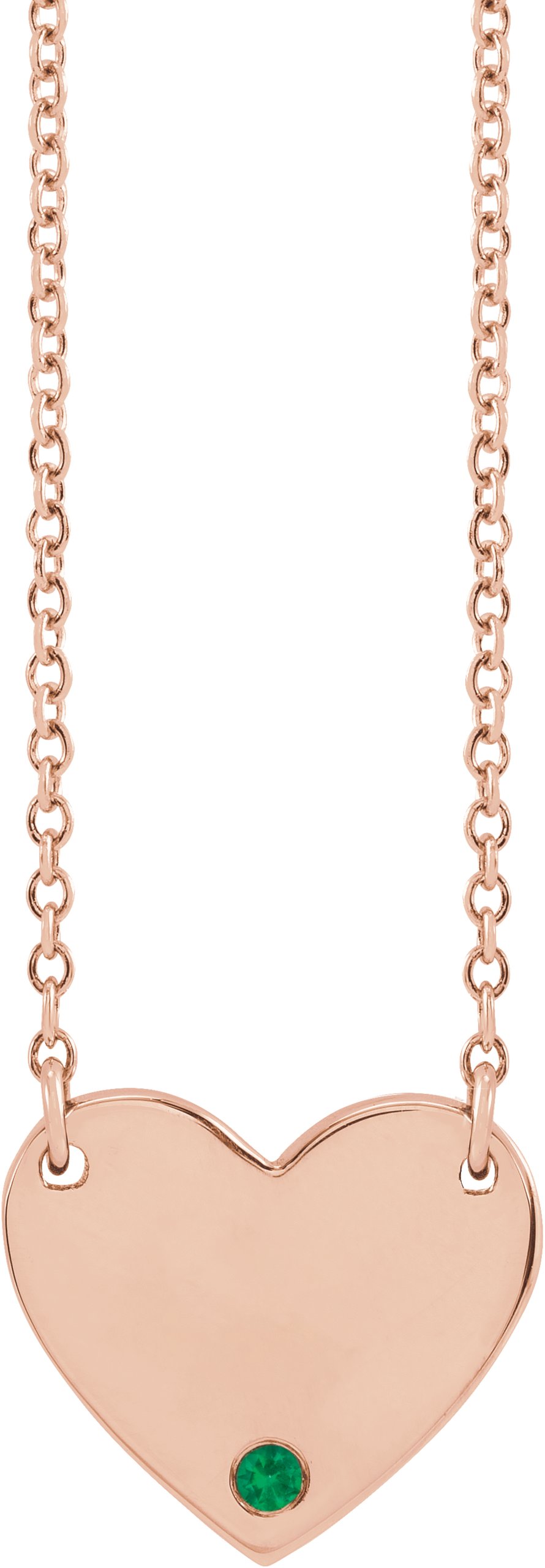 Engravable Heart Necklace