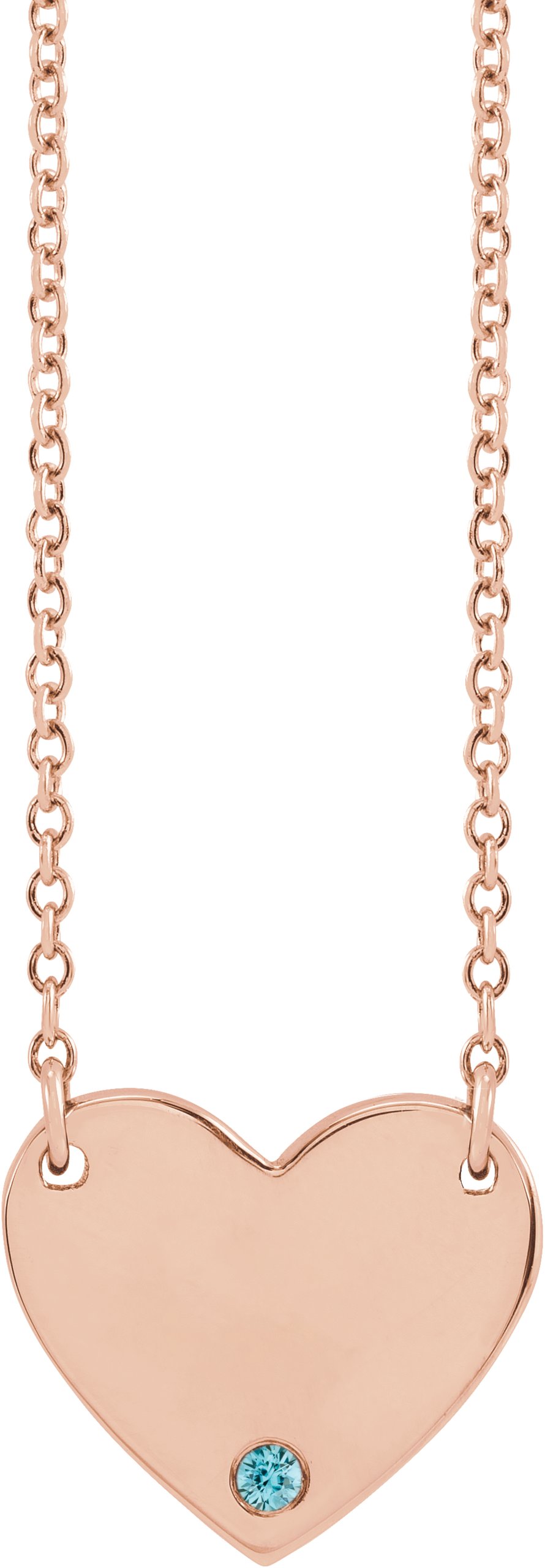 Engravable Heart Necklace