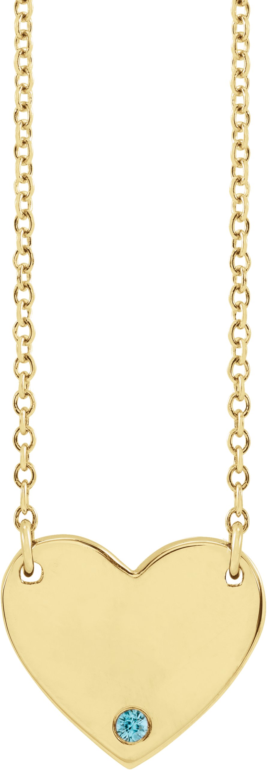 Engravable Heart Necklace