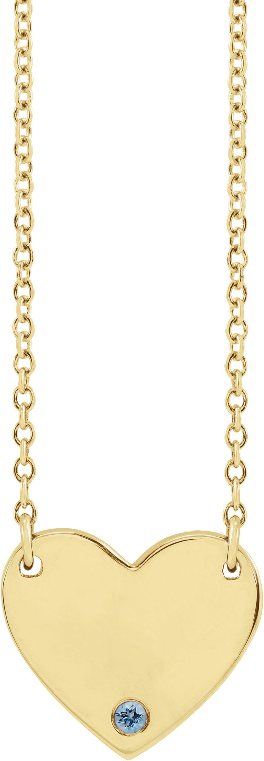 Engravable Heart Necklace